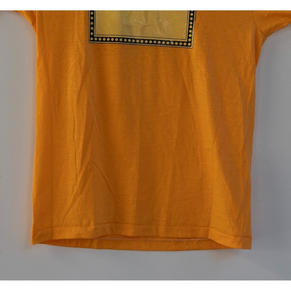 Vintage 70s / 80s Hanes Single Stitch Presto Chango T-Shirt Yellow Men's Size M - Picture 4 of 11